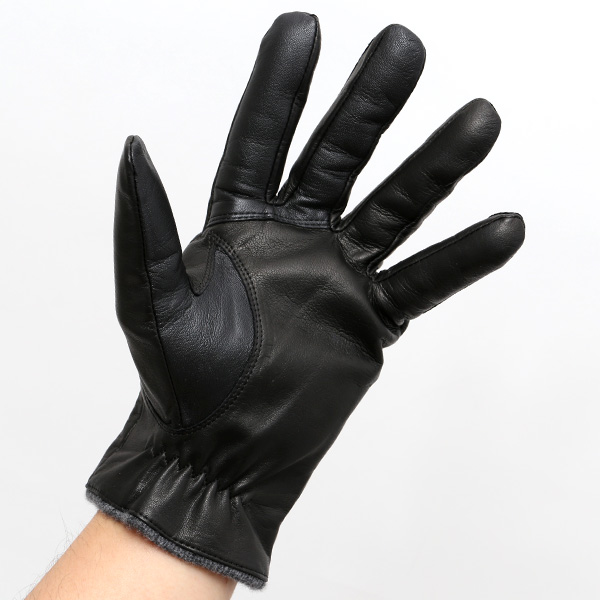  KURODA(クロダ) カシミヤ混裏地 イタリア製羊革 スマホ対応 日本製革手袋 ブラック 黒 黒色 メンズ 本革 レザー 手袋 ラムスキン(仔羊革) グローブ スマートフォン タッチパネル 対応 クリスマス ギフト プレゼント お誕生日 贈り物 男性