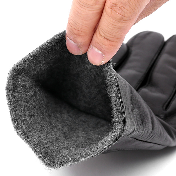  KURODA(クロダ) カシミヤ混裏地 イタリア製羊革 スマホ対応 日本製革手袋 ブラック 黒 黒色 メンズ 本革 レザー 手袋 ラムスキン(仔羊革) グローブ スマートフォン タッチパネル 対応 クリスマス ギフト プレゼント お誕生日 贈り物 男性