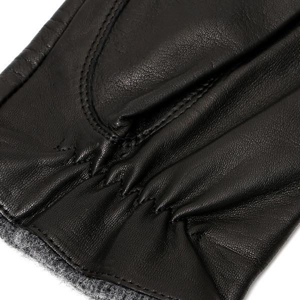  KURODA(クロダ) カシミヤ混裏地 イタリア製羊革 スマホ対応 日本製革手袋 ブラック 黒 黒色 メンズ 本革 レザー 手袋 ラムスキン(仔羊革) グローブ スマートフォン タッチパネル 対応 クリスマス ギフト プレゼント お誕生日 贈り物 男性