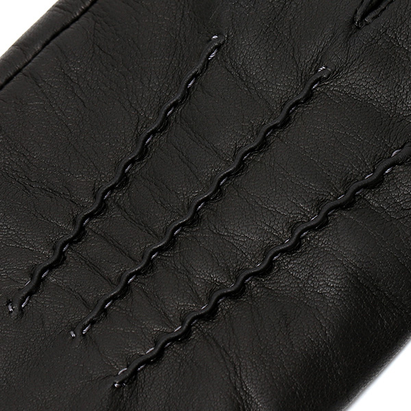  KURODA(クロダ) カシミヤ混裏地 イタリア製羊革 スマホ対応 日本製革手袋 ブラック 黒 黒色 メンズ 本革 レザー 手袋 ラムスキン(仔羊革) グローブ スマートフォン タッチパネル 対応 クリスマス ギフト プレゼント お誕生日 贈り物 男性