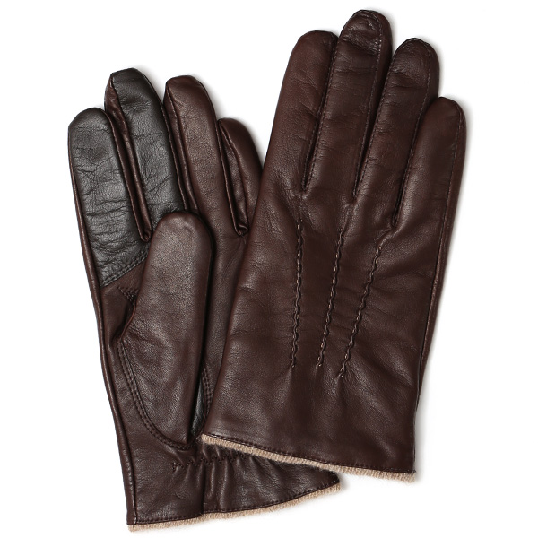 KURODA(クロダ) 羊革 メンズ 手袋 ブラウン