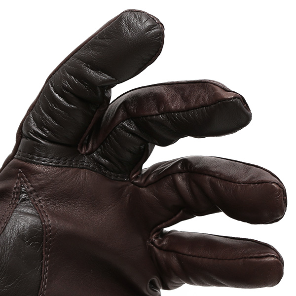  KURODA(クロダ) カシミヤ混裏地 イタリア製羊革 スマホ対応 日本製革手袋 ブラウン 茶 茶色 メンズ 本革 レザー 手袋 ラムスキン(仔羊革) グローブ スマートフォン タッチパネル 対応 クリスマス ギフト プレゼント お誕生日 贈り物 男性
