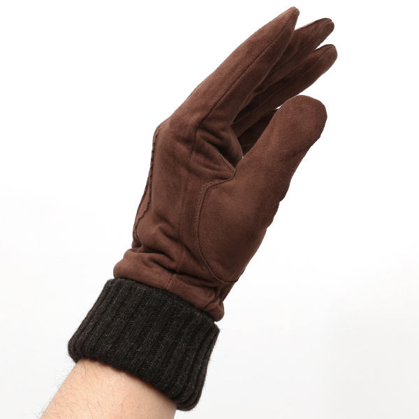  KURODA(クロダ) ヤギ革 スエード手袋 メンズ ブラウン 茶 茶色 本革 レザー 手袋 スウェード グローブ 男性 男 プレゼント クリスマス ギフト 30代 40代 50代 おしゃれ 高級 大人 皮 てぶくろ 日本 ブランド 革手袋 レザーグローブ