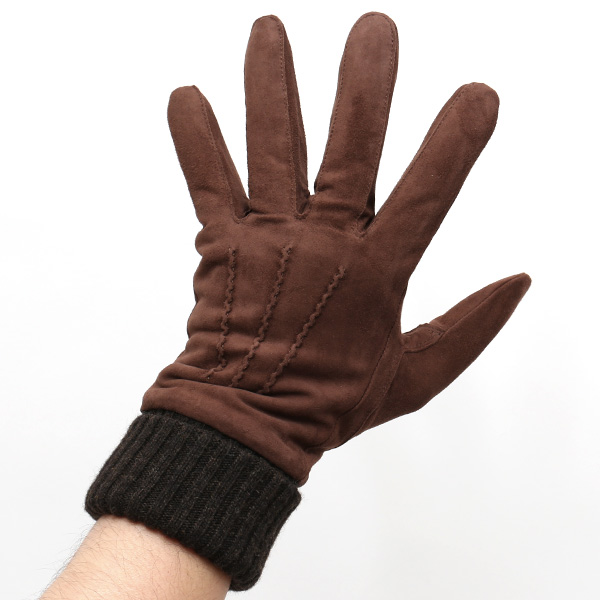  KURODA(クロダ) ヤギ革 スエード手袋 メンズ ブラウン 茶 茶色 本革 レザー 手袋 スウェード グローブ 男性 男 プレゼント クリスマス ギフト 30代 40代 50代 おしゃれ 高級 大人 皮 てぶくろ 日本 ブランド 革手袋 レザーグローブ