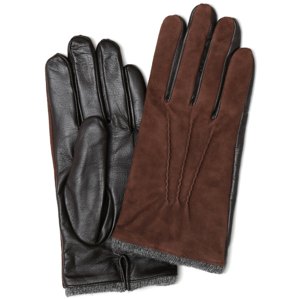 KURODA(クロダ) ヤギ革 メンズ 手袋 ダークブラウン