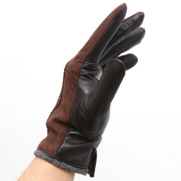  KURODA(クロダ) ゴートスエード 本革 手袋 メンズ ダークブラウン ブラウン 茶 茶色 ヤギ革 レザー グローブ スウェード 男性 男 プレゼント クリスマス ギフト 贈り物 おしゃれ 高級 大人 皮 てぶくろ 日本 ブランド 革手袋 レザーグローブ