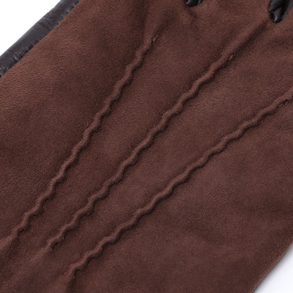  KURODA(クロダ) ゴートスエード 本革 手袋 メンズ ダークブラウン ブラウン 茶 茶色 ヤギ革 レザー グローブ スウェード 男性 男 プレゼント クリスマス ギフト 贈り物 おしゃれ 高級 大人 皮 てぶくろ 日本 ブランド 革手袋 レザーグローブ