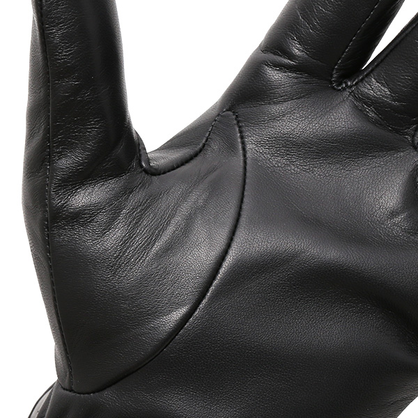  日本の老舗手袋メーカーKURODA(クロダ) 日本製 革手袋 ラムスキン(仔羊革) ブラック 黒 黒色 メンズ 本革 男性 紳士用 手袋