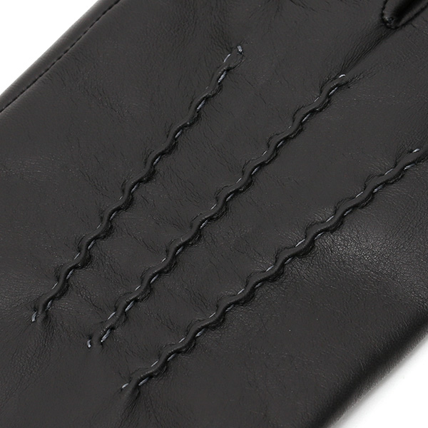  日本の老舗手袋メーカーKURODA(クロダ) 日本製 革手袋 ラムスキン(仔羊革) ブラック 黒 黒色 メンズ 本革 男性 紳士用 手袋