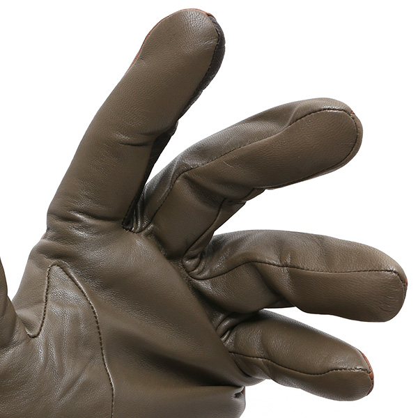 日本の老舗手袋メーカーKURODA(クロダ) 日本製 革手袋 ラムスキン(仔羊革) キャメル ブラウン 茶 茶色 メンズ 本革 男性 紳士用 手袋