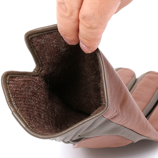 日本の老舗手袋メーカーKURODA(クロダ) 日本製 革手袋 ラムスキン(仔羊革) キャメル ブラウン 茶 茶色 メンズ 本革 男性 紳士用 手袋