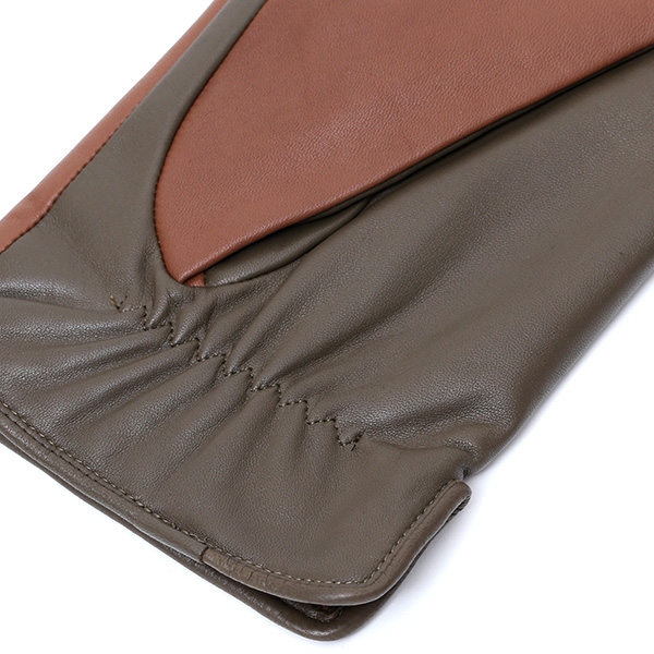 日本の老舗手袋メーカーKURODA(クロダ) 日本製 革手袋 ラムスキン(仔羊革) キャメル ブラウン 茶 茶色 メンズ 本革 男性 紳士用 手袋