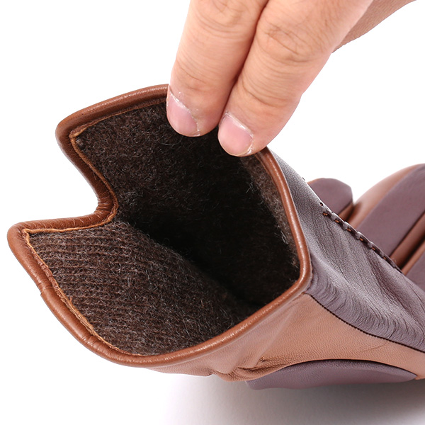  日本の老舗手袋メーカーKURODA(クロダ) 日本製 革手袋 ラムスキン(仔羊革) ワイン レッド ワイン 赤色 メンズ 本革 男性 紳士用 手袋