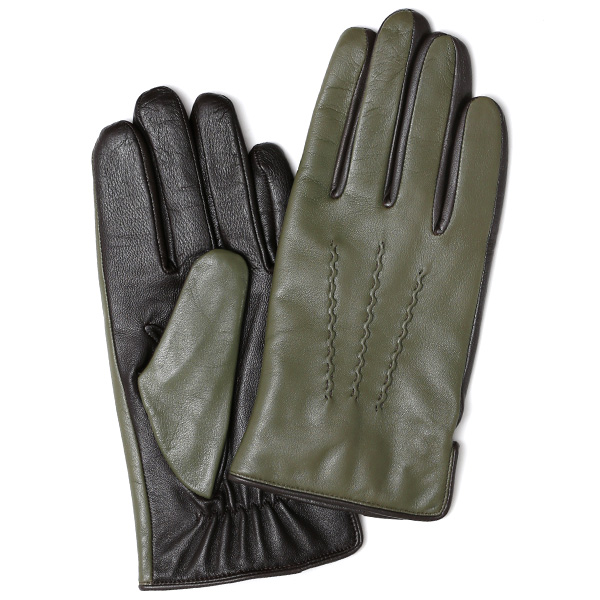 KURODA(クロダ) 羊革 メンズ 手袋 オリーブ