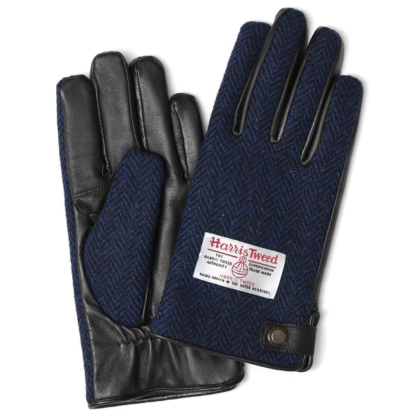 KURODA(クロダ) ハリスツイード 羊革 メンズ 手袋 ブラックウォッチ