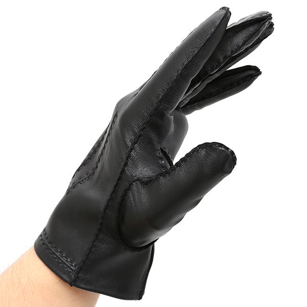  KURODA(クロダ) ラムスキン(仔羊)を使用した高級革手袋 メンズ 本革 手袋 ブラック 黒 黒色 レザー グローブ 革手袋