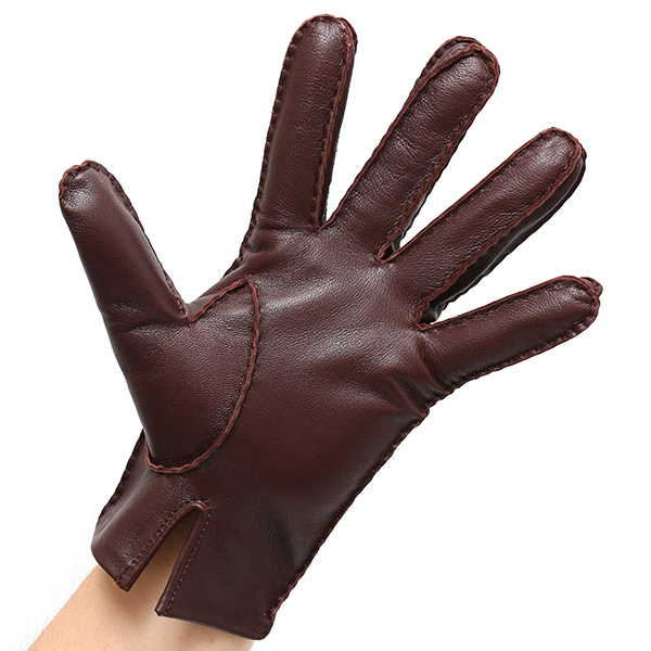  KURODA(クロダ) ラムスキン(仔羊)を使用した高級革手袋 メンズ 本革 手袋 ブラウン 茶 茶色 レザー グローブ 革手袋