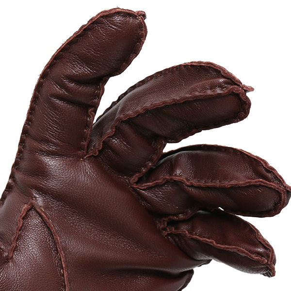  KURODA(クロダ) ラムスキン(仔羊)を使用した高級革手袋 メンズ 本革 手袋 ブラウン 茶 茶色 レザー グローブ 革手袋