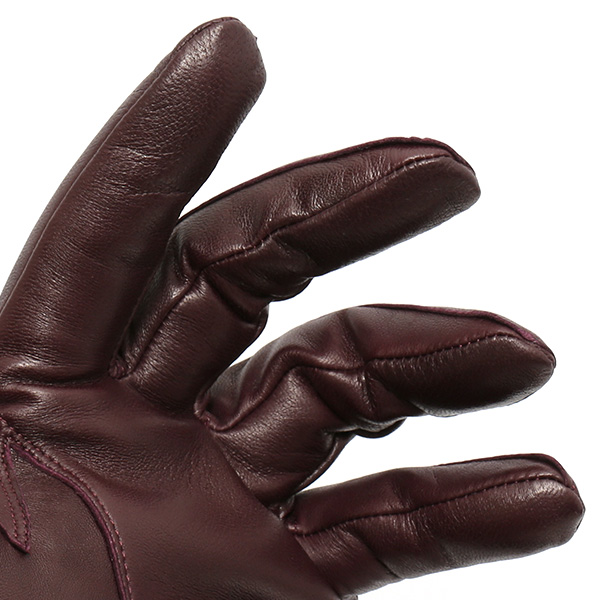  イタリア製ラムスキン(仔羊革)×カシミヤ混裏地 メンズ 手袋 ブラウン 茶 茶色 本革 レザー カシミヤ混 カシミア混 高級 大人 皮 てぶくろ