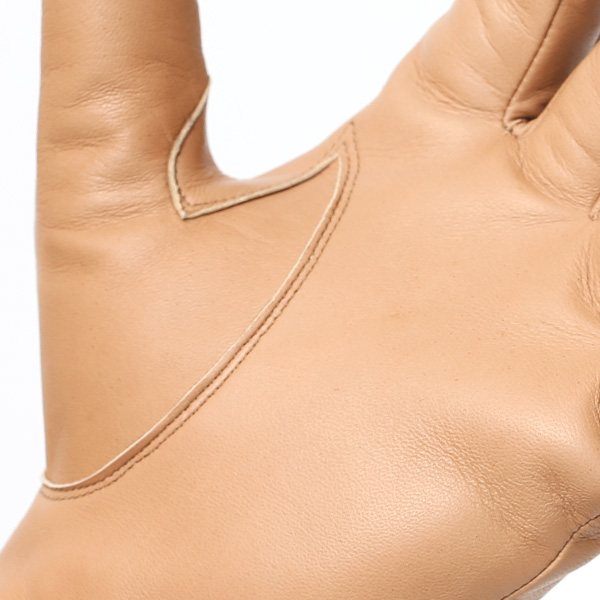  イタリア製ラムスキン(仔羊革)×カシミヤ混裏地 メンズ 手袋 ブラウン 茶 茶色 本革 レザー カシミヤ混 カシミア混 高級 大人 皮 てぶくろ