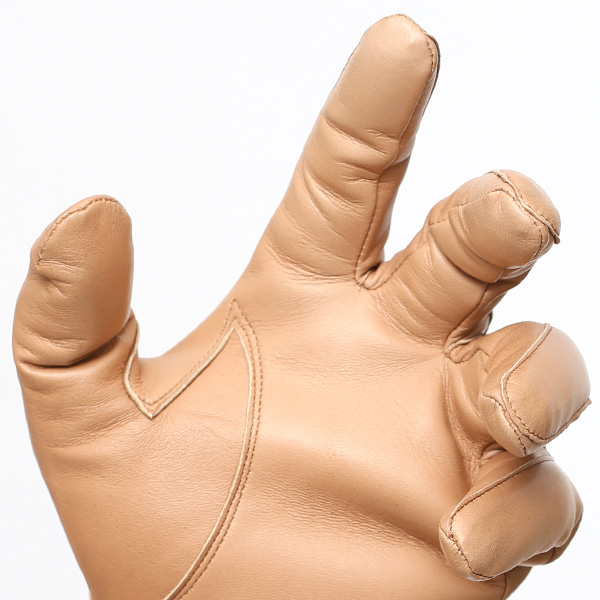  イタリア製ラムスキン(仔羊革)×カシミヤ混裏地 メンズ 手袋 ブラウン 茶 茶色 本革 レザー カシミヤ混 カシミア混 高級 大人 皮 てぶくろ