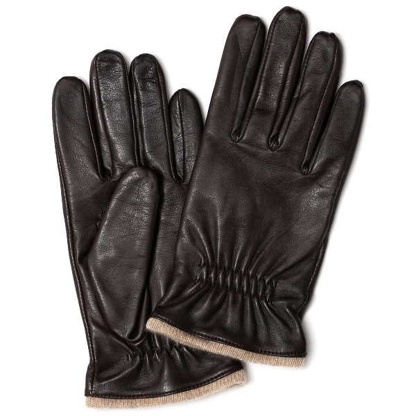 KURODA(クロダ) 羊革 メンズ 手袋 ダークブラウン