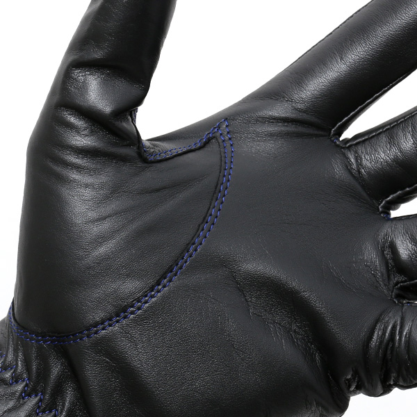  創業40年の手袋専門ブランドKURODA ラムスキン(仔羊)革手袋 メンズ ブラック 黒 黒色 本革 レザー 男性 男 プレゼント クリスマス ギフト