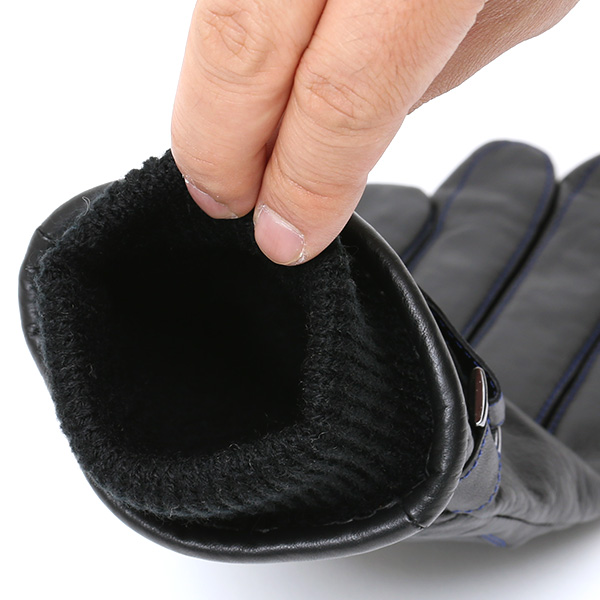  創業40年の手袋専門ブランドKURODA ラムスキン(仔羊)革手袋 メンズ ブラック 黒 黒色 本革 レザー 男性 男 プレゼント クリスマス ギフト