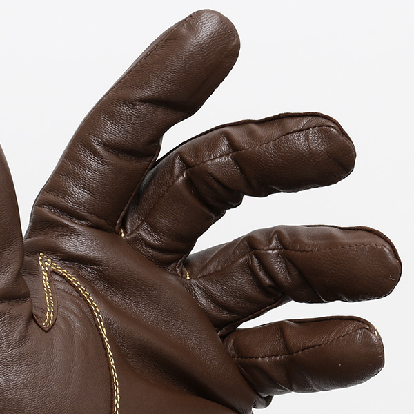  創業40年の手袋専門ブランドKURODA ラムスキン(仔羊)革手袋 メンズ ブラウン 茶 茶色 本革 レザー 男性 男 プレゼント クリスマス ギフト