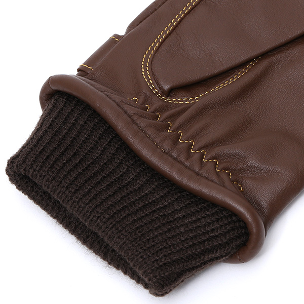  創業40年の手袋専門ブランドKURODA ラムスキン(仔羊)革手袋 メンズ ブラウン 茶 茶色 本革 レザー 男性 男 プレゼント クリスマス ギフト