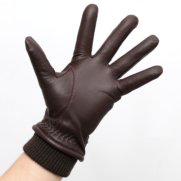  創業40年の手袋専門ブランドKURODA ラムスキン(仔羊)革手袋 メンズ ダークブラウン ブラウン 茶 茶色 本革 レザー 男性 男 プレゼント クリスマス ギフト