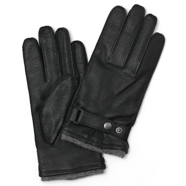 KURODA(クロダ) 鹿革 メンズ 手袋 ブラック