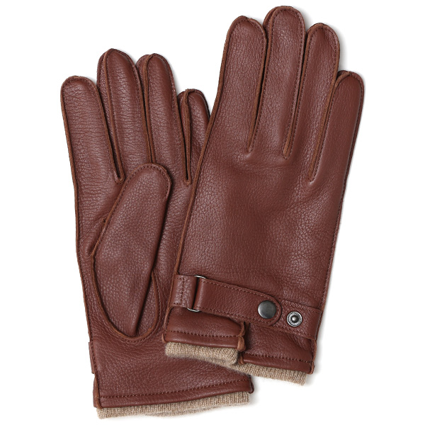 KURODA(クロダ) 鹿革 メンズ 手袋 ブラウン