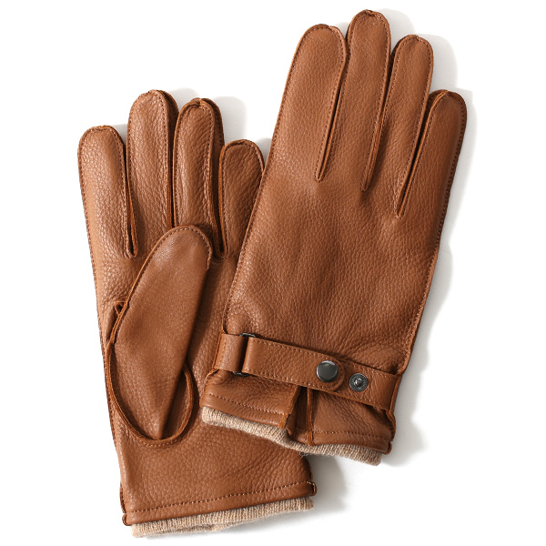 KURODA(クロダ) 鹿革 メンズ 手袋 キャメル