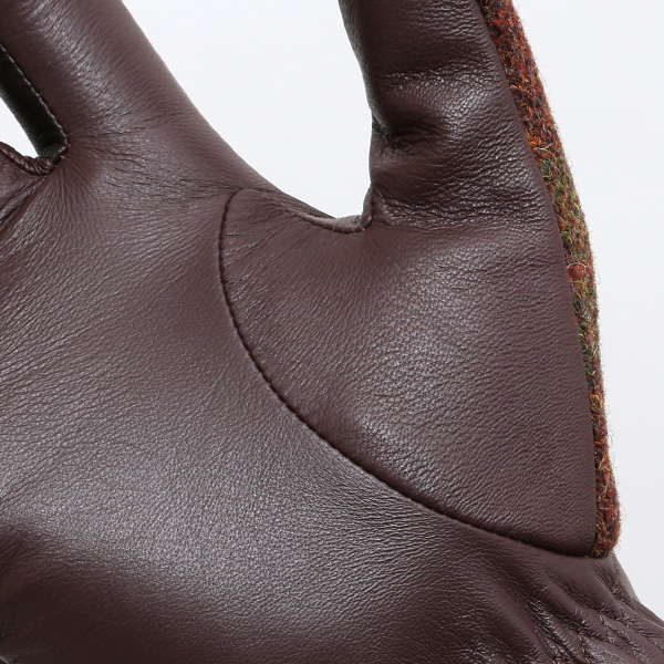 ブリティッシュウール 手袋 メンズ 本革 レザー スマートフォン対応 スマホ グリーン 緑色 手袋 グローブ KURODA(クロダ)