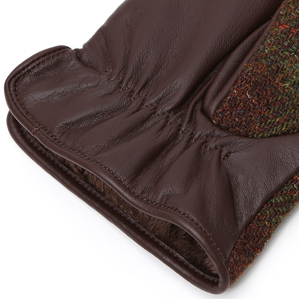 ブリティッシュウール 手袋 メンズ 本革 レザー スマートフォン対応 スマホ グリーン 緑色 手袋 グローブ KURODA(クロダ)