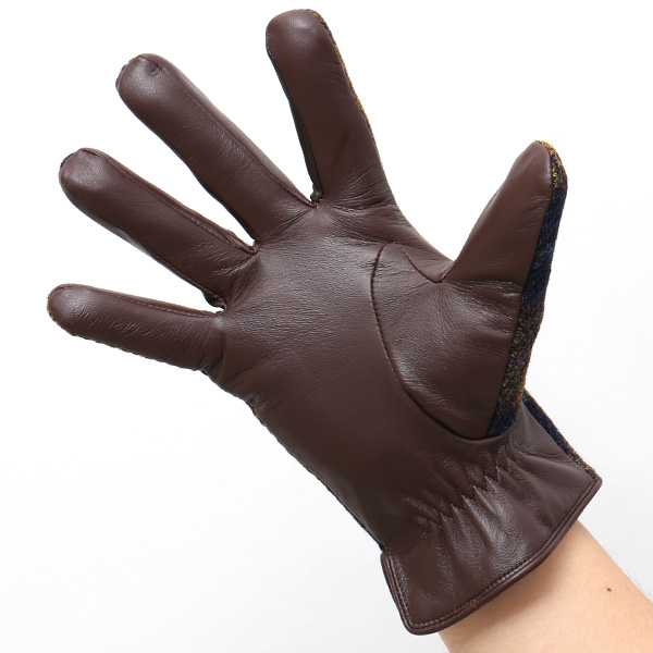  ブリティッシュウール 手袋 メンズ 本革 レザー スマートフォン対応 スマホ イエロー 黄色 手袋 グローブ KURODA(クロダ)