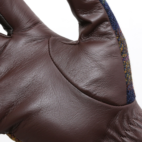  ブリティッシュウール 手袋 メンズ 本革 レザー スマートフォン対応 スマホ イエロー 黄色 手袋 グローブ KURODA(クロダ)