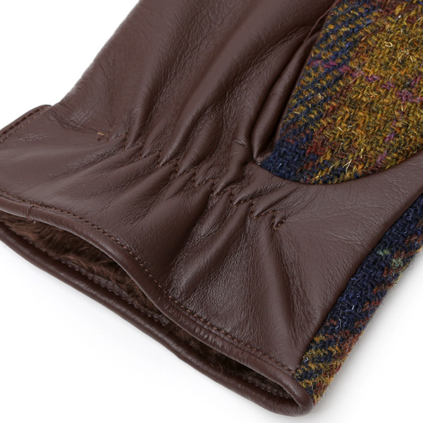  ブリティッシュウール 手袋 メンズ 本革 レザー スマートフォン対応 スマホ イエロー 黄色 手袋 グローブ KURODA(クロダ)