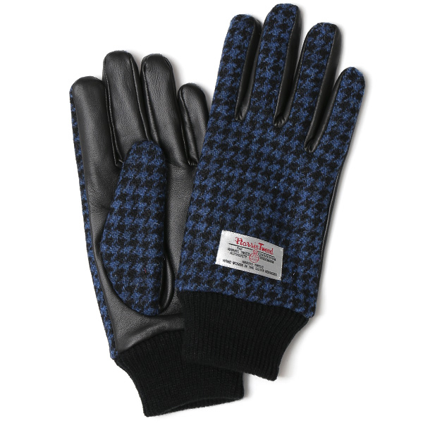 KURODA(クロダ) ハリスツイード メンズ 手袋 ネイビー