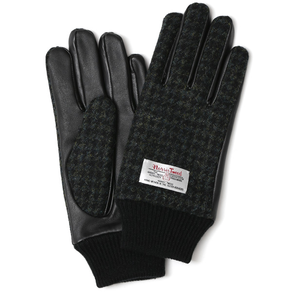 KURODA(クロダ) ハリスツイード メンズ 手袋 グリーン