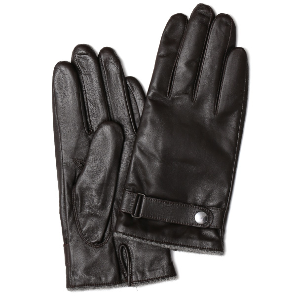 KURODA(クロダ) 羊革 メンズ 手袋 ダークブラウン