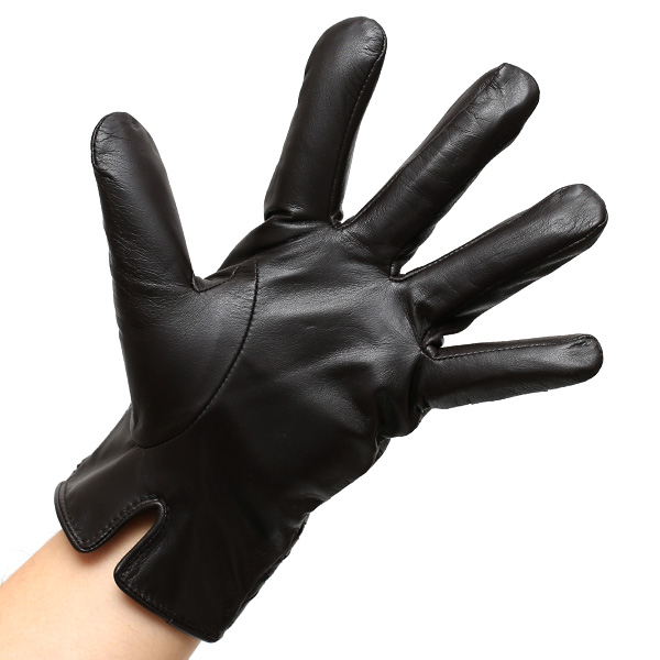 KURODA(クロダ) イントレチャート ラムスキン(仔羊)革手袋 メンズ ダークブラウン ブラウン 茶 茶色 本革 編み込み てぶくろ 皮 おしゃれ 高級 大人