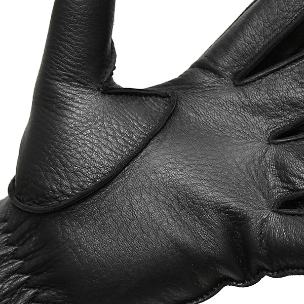  KURODA(クロダ) ディアスキン(鹿革) 本革 手袋 メンズ ブラック 黒 黒色 丈夫 頑丈 耐水性 てぶくろ 皮 グローブ