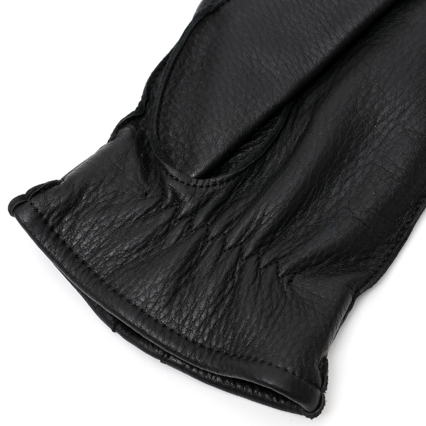  KURODA(クロダ) ディアスキン(鹿革) 本革 手袋 メンズ ブラック 黒 黒色 丈夫 頑丈 耐水性 てぶくろ 皮 グローブ