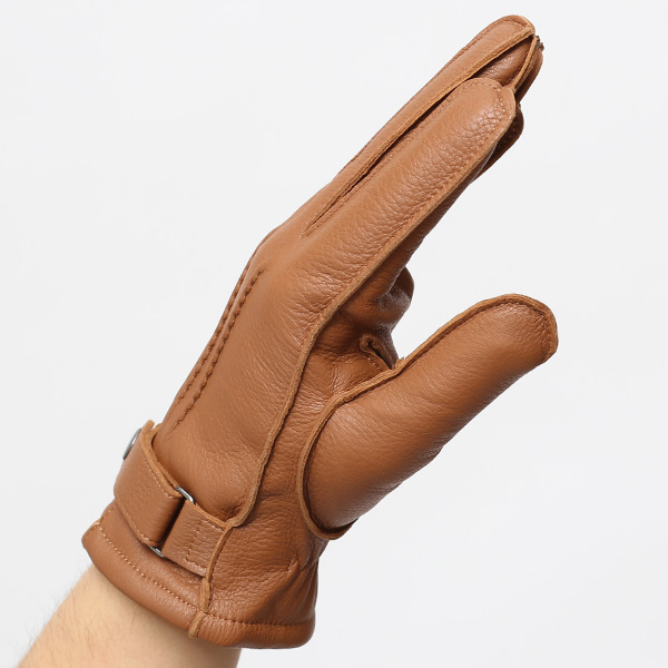  KURODA(クロダ) ディアスキン(鹿革) 本革 手袋 メンズ キャメル ブラウン 茶 茶色 丈夫 頑丈 耐水性 てぶくろ 皮 グローブ