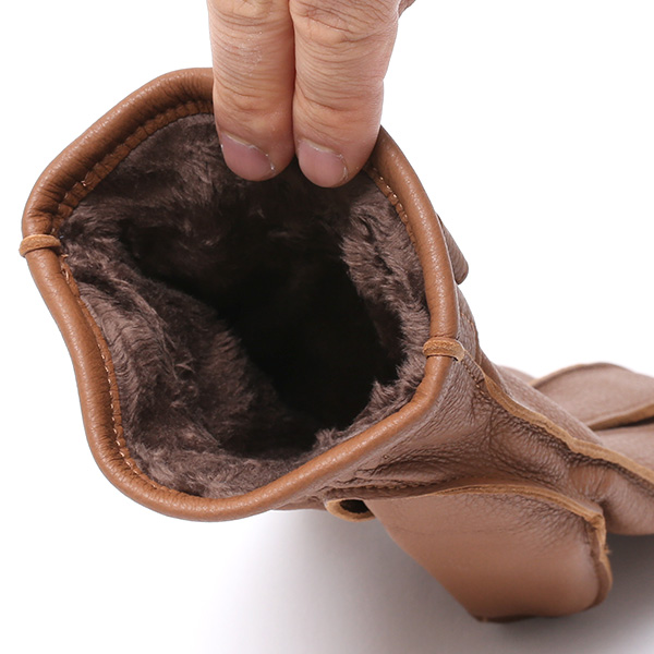  KURODA(クロダ) ディアスキン(鹿革) 本革 手袋 メンズ キャメル ブラウン 茶 茶色 丈夫 頑丈 耐水性 てぶくろ 皮 グローブ