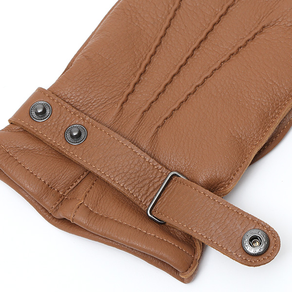  KURODA(クロダ) ディアスキン(鹿革) 本革 手袋 メンズ キャメル ブラウン 茶 茶色 丈夫 頑丈 耐水性 てぶくろ 皮 グローブ