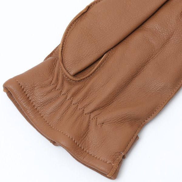  KURODA(クロダ) ディアスキン(鹿革) 本革 手袋 メンズ キャメル ブラウン 茶 茶色 丈夫 頑丈 耐水性 てぶくろ 皮 グローブ