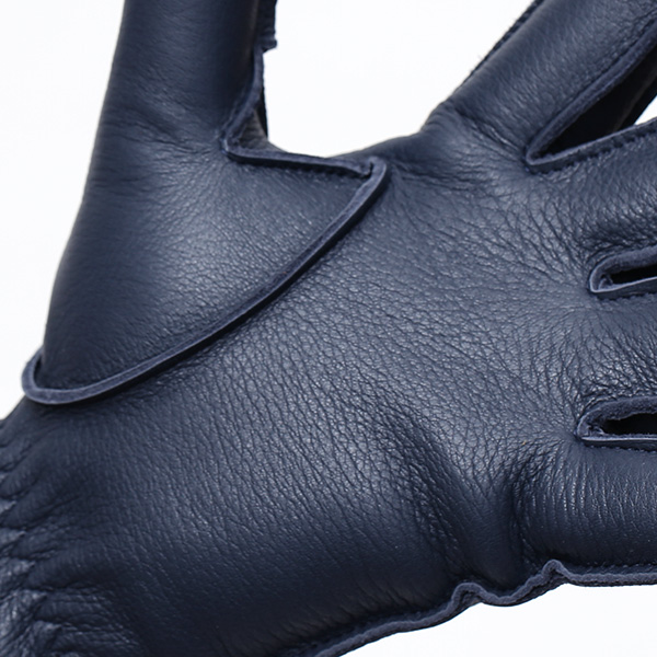  KURODA(クロダ) ディアスキン(鹿革) 本革 手袋 メンズ ブルー ネイビー 青色 丈夫 頑丈 耐水性 てぶくろ 皮 グローブ